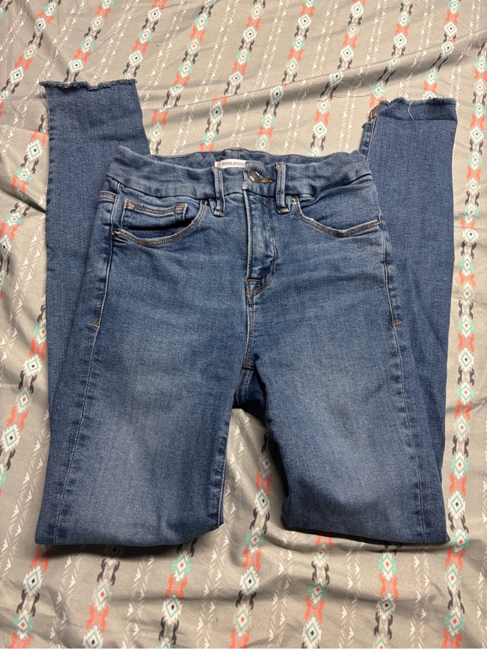 ⚛️Good American Medium Blue High-rise Skinny Jeans